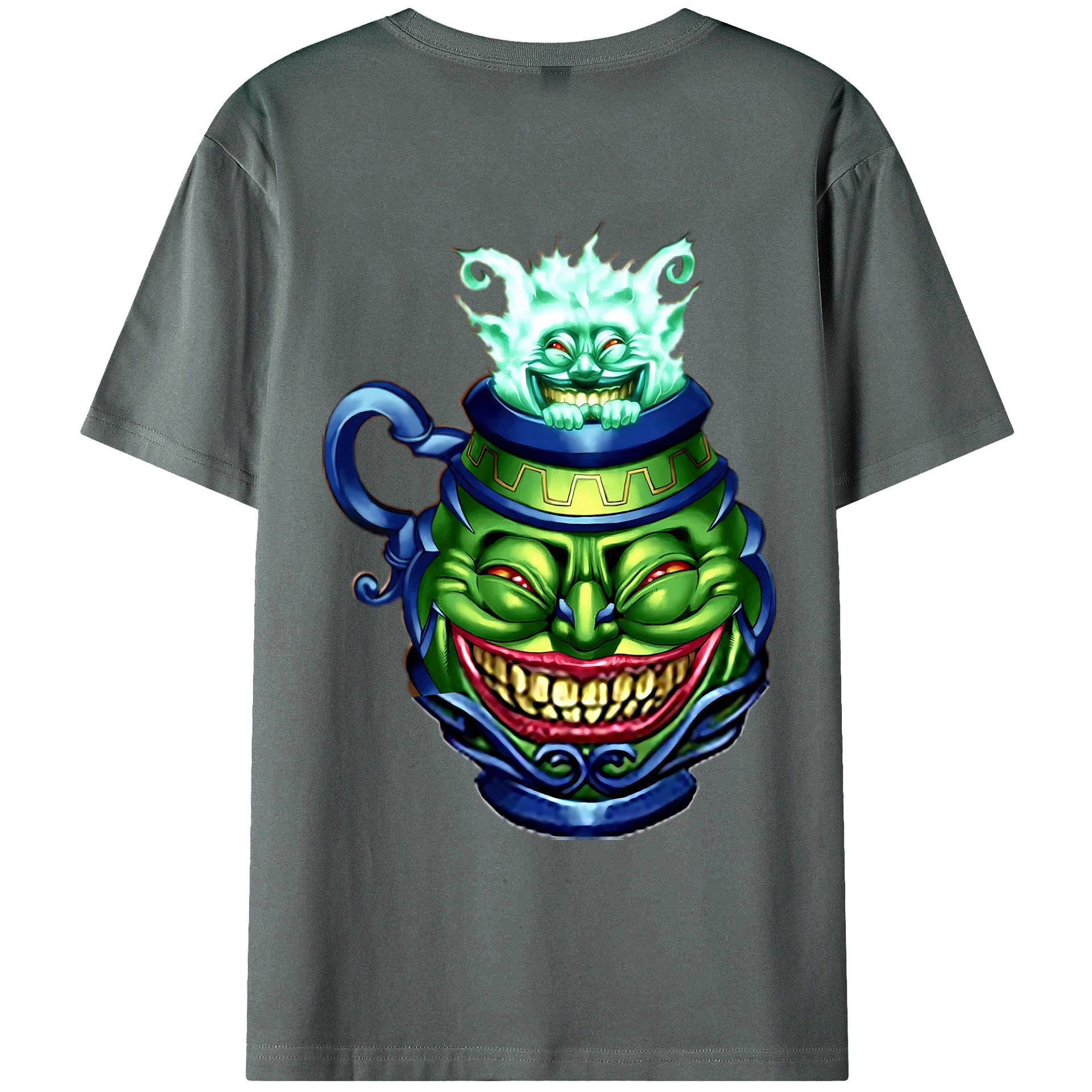 （画像用） 遊☆戯☆王 Yu-Gi-Oh! 綿100％ メンズ半袖Tシャツ（バックプリント） 通気性